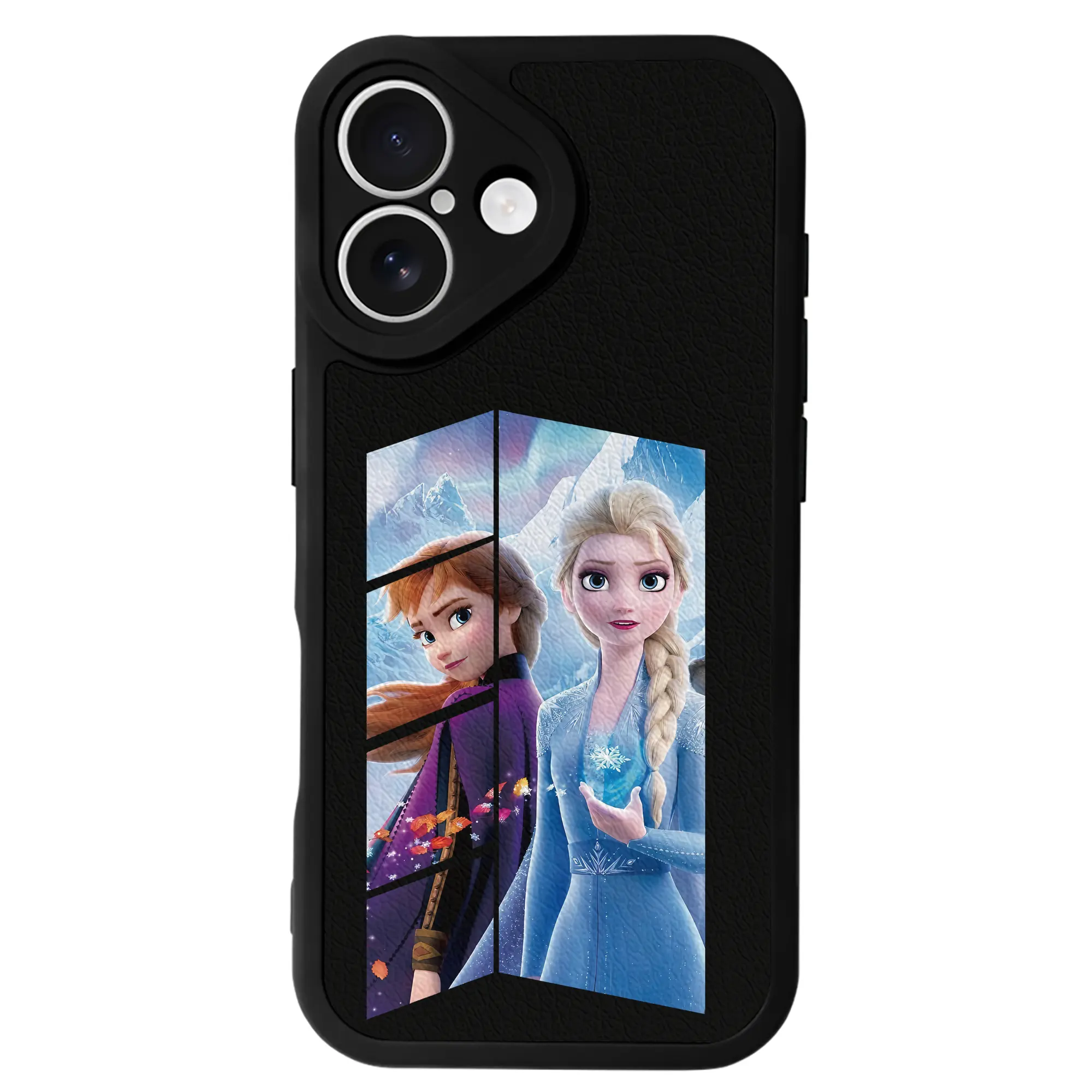 アナと雪の女王(Frozen) グッズ アナ(Anna) - IPhone 16シリーズ対応 ・ シリコンスマホケース ・ レザー調 ・ 高精度フィット ・ 耐衝撃 ・ ワイヤレス充電対応 ・ 精密カット